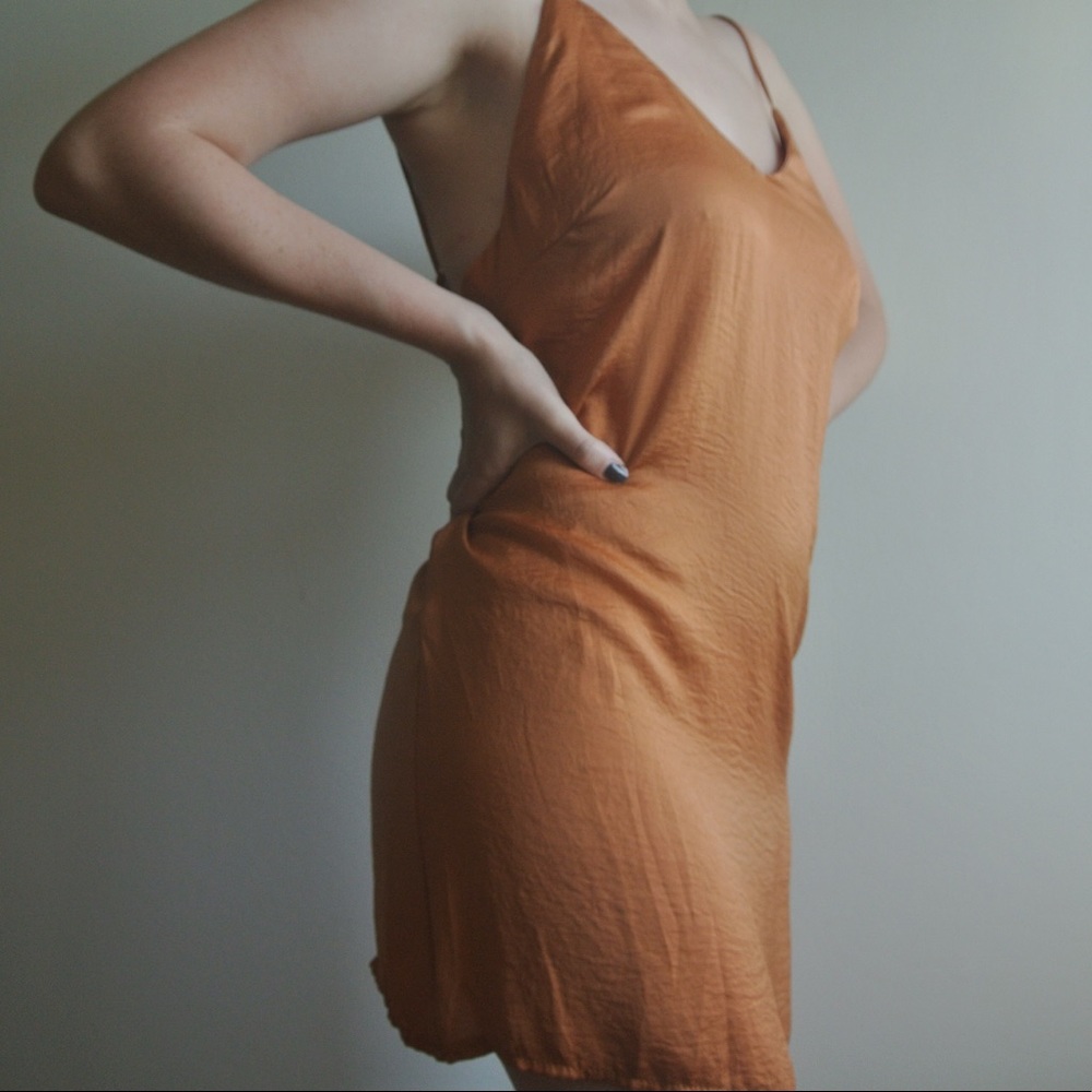White Fox Rust Mini Dress - Picture 2 of 3